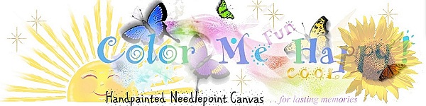 Color Me Happy Hand Paiinted Needlepoint Designs